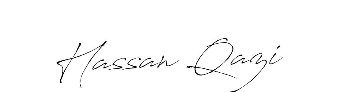 Hassan Qazi stylish signature style. Best Handwritten Sign (Antro_Vectra) for my name. Handwritten Signature Collection Ideas for my name Hassan Qazi. Hassan Qazi signature style 6 images and pictures png