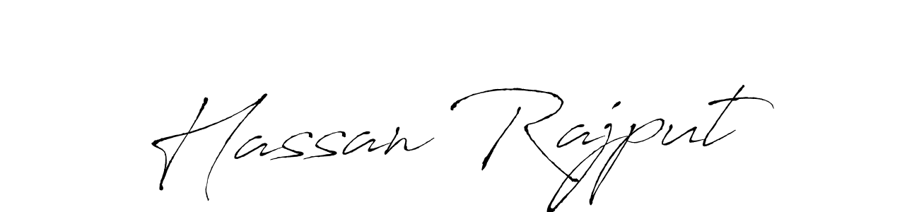 How to make Hassan Rajput name signature. Use Antro_Vectra style for creating short signs online. This is the latest handwritten sign. Hassan Rajput signature style 6 images and pictures png