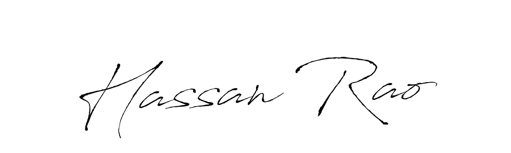 Design your own signature with our free online signature maker. With this signature software, you can create a handwritten (Antro_Vectra) signature for name Hassan Rao. Hassan Rao signature style 6 images and pictures png