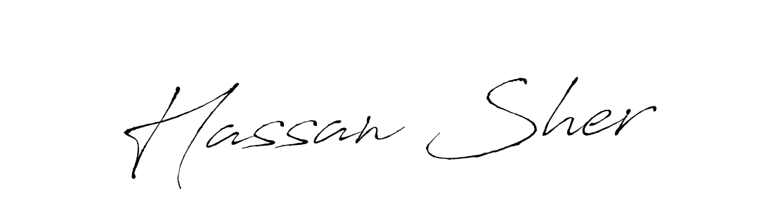 This is the best signature style for the Hassan Sher name. Also you like these signature font (Antro_Vectra). Mix name signature. Hassan Sher signature style 6 images and pictures png