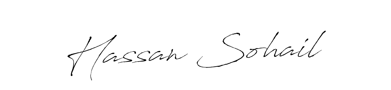 Make a beautiful signature design for name Hassan Sohail. With this signature (Antro_Vectra) style, you can create a handwritten signature for free. Hassan Sohail signature style 6 images and pictures png