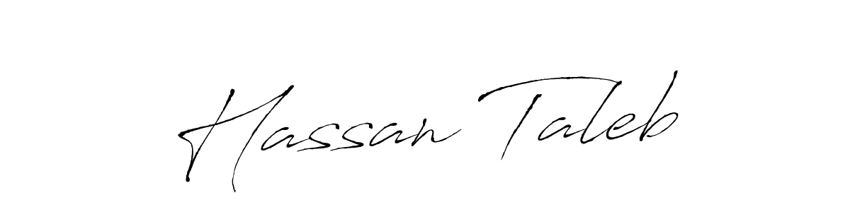 Create a beautiful signature design for name Hassan Taleb. With this signature (Antro_Vectra) fonts, you can make a handwritten signature for free. Hassan Taleb signature style 6 images and pictures png