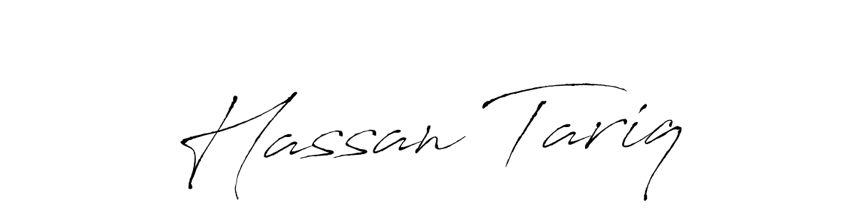 How to make Hassan Tariq name signature. Use Antro_Vectra style for creating short signs online. This is the latest handwritten sign. Hassan Tariq signature style 6 images and pictures png