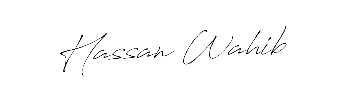 Hassan Wahib stylish signature style. Best Handwritten Sign (Antro_Vectra) for my name. Handwritten Signature Collection Ideas for my name Hassan Wahib. Hassan Wahib signature style 6 images and pictures png