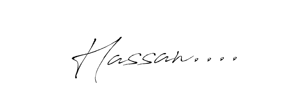 Make a beautiful signature design for name Hassan..... With this signature (Antro_Vectra) style, you can create a handwritten signature for free. Hassan.... signature style 6 images and pictures png