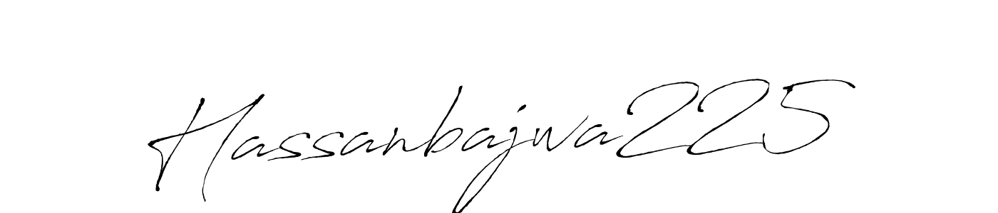 How to make Hassanbajwa225 name signature. Use Antro_Vectra style for creating short signs online. This is the latest handwritten sign. Hassanbajwa225 signature style 6 images and pictures png