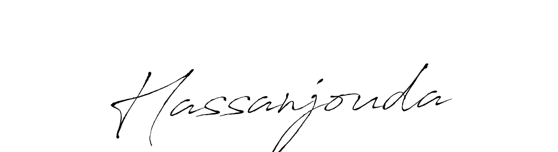 How to make Hassanjouda signature? Antro_Vectra is a professional autograph style. Create handwritten signature for Hassanjouda name. Hassanjouda signature style 6 images and pictures png