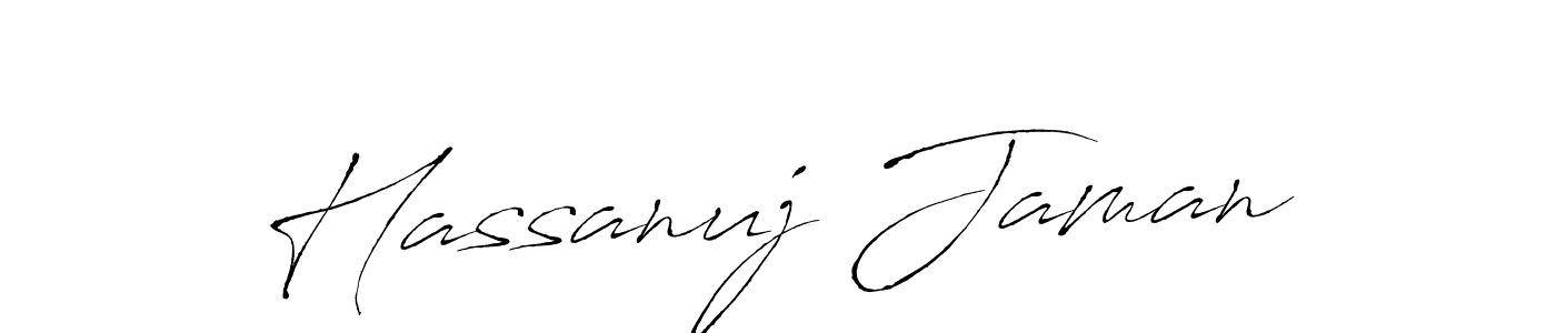 How to make Hassanuj Jaman signature? Antro_Vectra is a professional autograph style. Create handwritten signature for Hassanuj Jaman name. Hassanuj Jaman signature style 6 images and pictures png