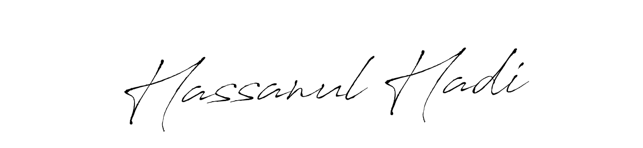 Design your own signature with our free online signature maker. With this signature software, you can create a handwritten (Antro_Vectra) signature for name Hassanul Hadi. Hassanul Hadi signature style 6 images and pictures png