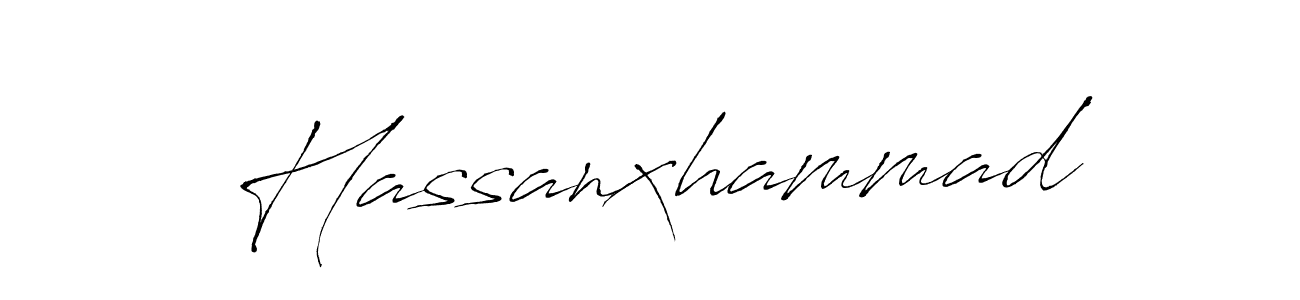 Create a beautiful signature design for name Hassanxhammad. With this signature (Antro_Vectra) fonts, you can make a handwritten signature for free. Hassanxhammad signature style 6 images and pictures png