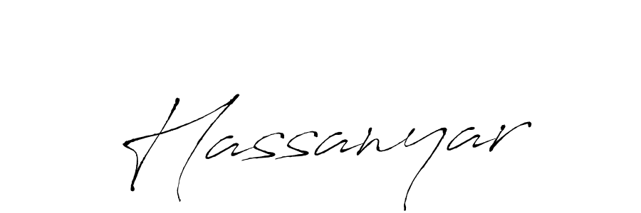 Design your own signature with our free online signature maker. With this signature software, you can create a handwritten (Antro_Vectra) signature for name Hassanyar. Hassanyar signature style 6 images and pictures png