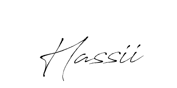 You should practise on your own different ways (Antro_Vectra) to write your name (Hassii) in signature. don't let someone else do it for you. Hassii signature style 6 images and pictures png