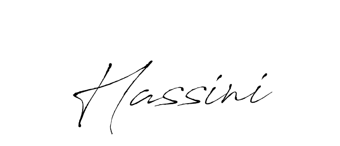 How to make Hassini signature? Antro_Vectra is a professional autograph style. Create handwritten signature for Hassini name. Hassini signature style 6 images and pictures png