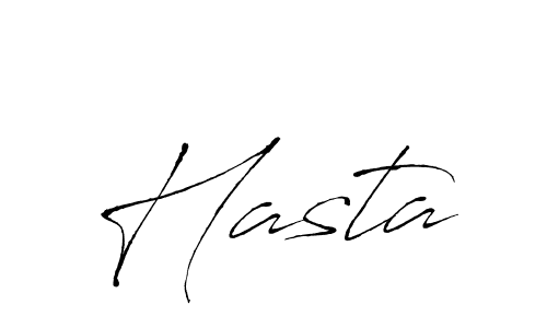 Create a beautiful signature design for name Hasta. With this signature (Antro_Vectra) fonts, you can make a handwritten signature for free. Hasta signature style 6 images and pictures png