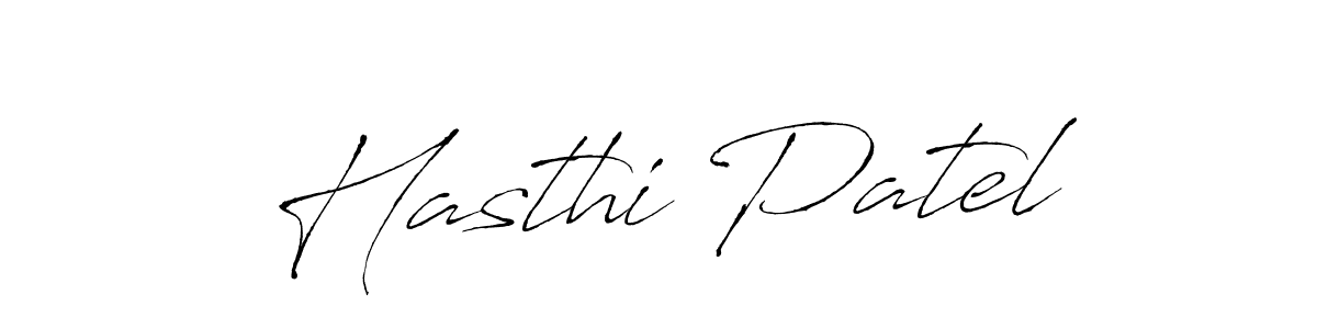 Make a beautiful signature design for name Hasthi Patel. With this signature (Antro_Vectra) style, you can create a handwritten signature for free. Hasthi Patel signature style 6 images and pictures png