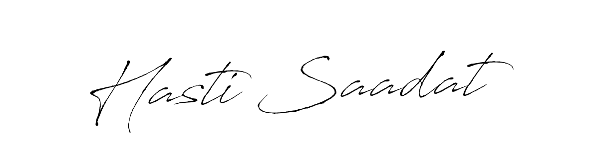 Similarly Antro_Vectra is the best handwritten signature design. Signature creator online .You can use it as an online autograph creator for name Hasti Saadat. Hasti Saadat signature style 6 images and pictures png