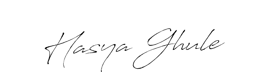Create a beautiful signature design for name Hasya Ghule. With this signature (Antro_Vectra) fonts, you can make a handwritten signature for free. Hasya Ghule signature style 6 images and pictures png