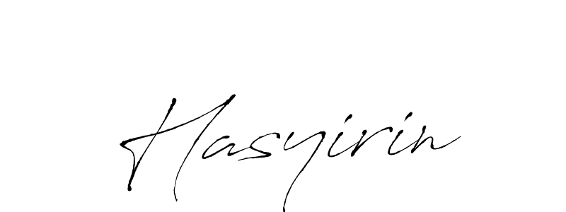 How to make Hasyirin signature? Antro_Vectra is a professional autograph style. Create handwritten signature for Hasyirin name. Hasyirin signature style 6 images and pictures png