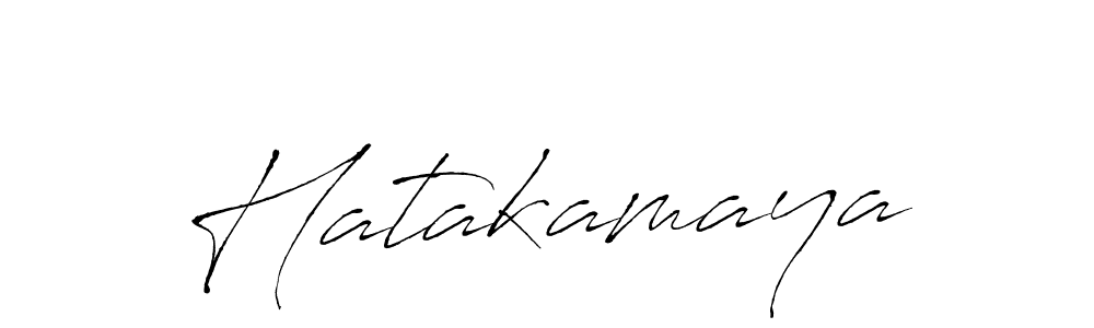 You should practise on your own different ways (Antro_Vectra) to write your name (Hatakamaya) in signature. don't let someone else do it for you. Hatakamaya signature style 6 images and pictures png