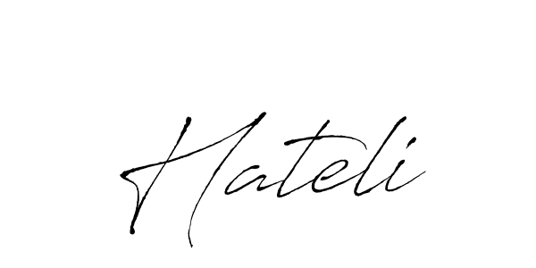 How to make Hateli signature? Antro_Vectra is a professional autograph style. Create handwritten signature for Hateli name. Hateli signature style 6 images and pictures png