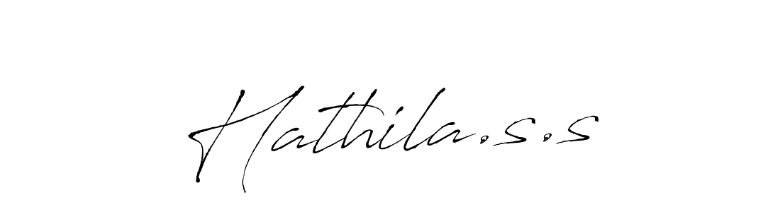 How to make Hathila.s.s signature? Antro_Vectra is a professional autograph style. Create handwritten signature for Hathila.s.s name. Hathila.s.s signature style 6 images and pictures png