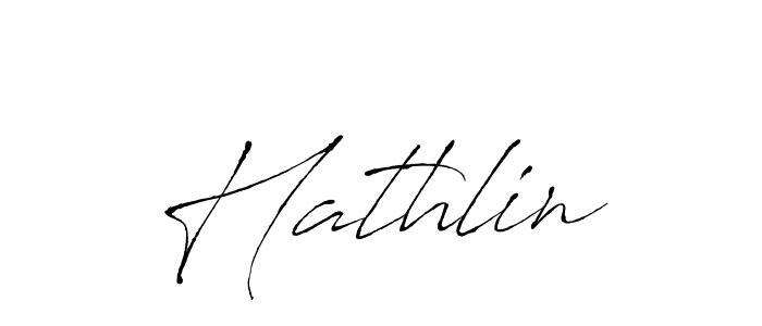 Make a beautiful signature design for name Hathlin. With this signature (Antro_Vectra) style, you can create a handwritten signature for free. Hathlin signature style 6 images and pictures png
