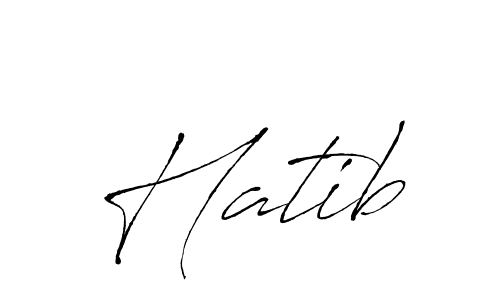 Create a beautiful signature design for name Hatib. With this signature (Antro_Vectra) fonts, you can make a handwritten signature for free. Hatib signature style 6 images and pictures png