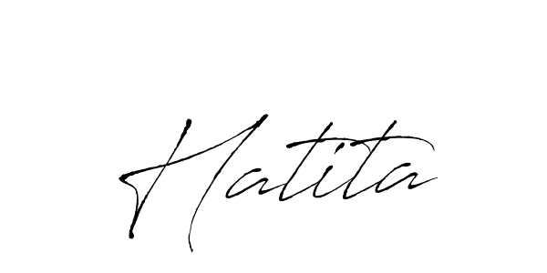 Create a beautiful signature design for name Hatita. With this signature (Antro_Vectra) fonts, you can make a handwritten signature for free. Hatita signature style 6 images and pictures png