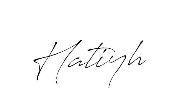 Create a beautiful signature design for name Hatiyh. With this signature (Antro_Vectra) fonts, you can make a handwritten signature for free. Hatiyh signature style 6 images and pictures png