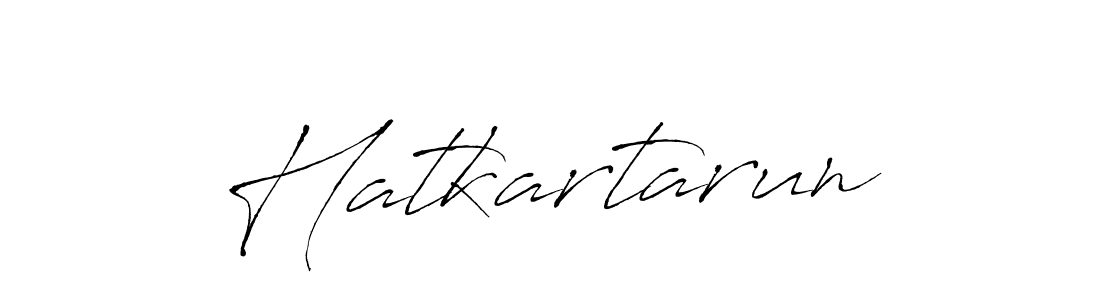 How to make Hatkartarun name signature. Use Antro_Vectra style for creating short signs online. This is the latest handwritten sign. Hatkartarun signature style 6 images and pictures png