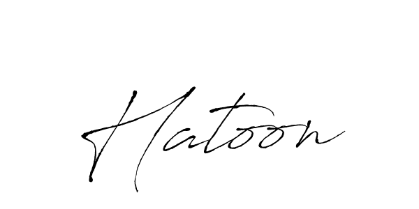 Create a beautiful signature design for name Hatoon. With this signature (Antro_Vectra) fonts, you can make a handwritten signature for free. Hatoon signature style 6 images and pictures png