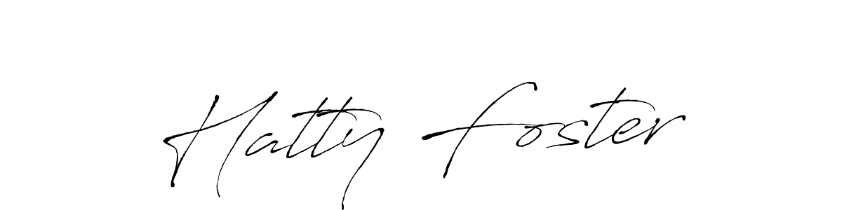 The best way (Antro_Vectra) to make a short signature is to pick only two or three words in your name. The name Hatty Foster include a total of six letters. For converting this name. Hatty Foster signature style 6 images and pictures png