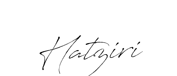 How to make Hatziri signature? Antro_Vectra is a professional autograph style. Create handwritten signature for Hatziri name. Hatziri signature style 6 images and pictures png