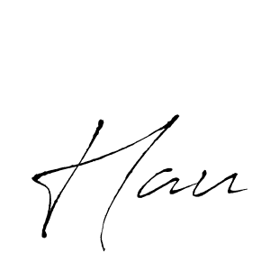 How to make Hau signature? Antro_Vectra is a professional autograph style. Create handwritten signature for Hau name. Hau signature style 6 images and pictures png