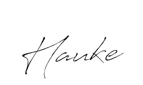 Design your own signature with our free online signature maker. With this signature software, you can create a handwritten (Antro_Vectra) signature for name Hauke. Hauke signature style 6 images and pictures png