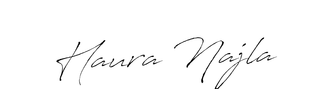 You should practise on your own different ways (Antro_Vectra) to write your name (Haura Najla) in signature. don't let someone else do it for you. Haura Najla signature style 6 images and pictures png