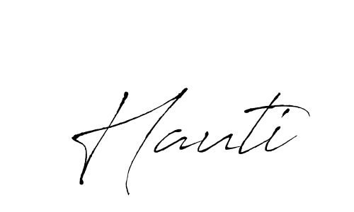 Make a beautiful signature design for name Hauti. With this signature (Antro_Vectra) style, you can create a handwritten signature for free. Hauti signature style 6 images and pictures png