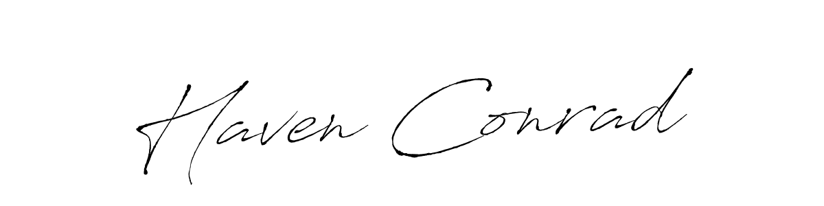 if you are searching for the best signature style for your name Haven Conrad. so please give up your signature search. here we have designed multiple signature styles  using Antro_Vectra. Haven Conrad signature style 6 images and pictures png