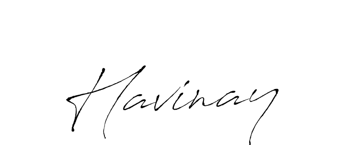 Havinay stylish signature style. Best Handwritten Sign (Antro_Vectra) for my name. Handwritten Signature Collection Ideas for my name Havinay. Havinay signature style 6 images and pictures png