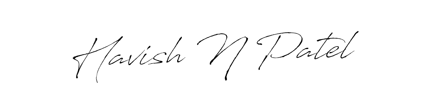 The best way (Antro_Vectra) to make a short signature is to pick only two or three words in your name. The name Havish N Patel include a total of six letters. For converting this name. Havish N Patel signature style 6 images and pictures png