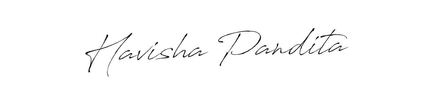 Antro_Vectra is a professional signature style that is perfect for those who want to add a touch of class to their signature. It is also a great choice for those who want to make their signature more unique. Get Havisha Pandita name to fancy signature for free. Havisha Pandita signature style 6 images and pictures png