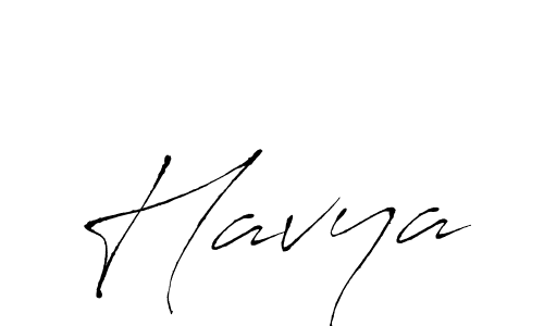 Create a beautiful signature design for name Havya. With this signature (Antro_Vectra) fonts, you can make a handwritten signature for free. Havya signature style 6 images and pictures png