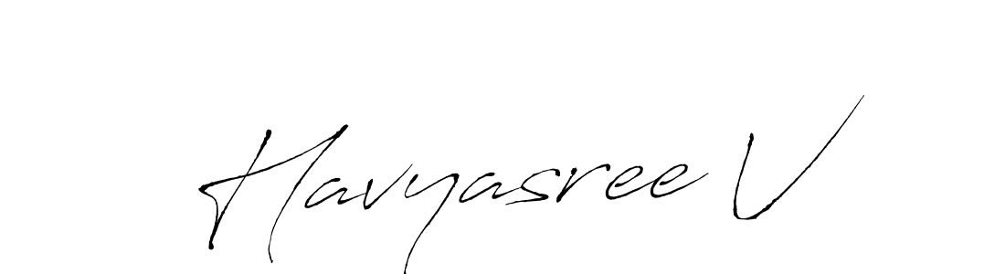 Antro_Vectra is a professional signature style that is perfect for those who want to add a touch of class to their signature. It is also a great choice for those who want to make their signature more unique. Get Havyasree V name to fancy signature for free. Havyasree V signature style 6 images and pictures png