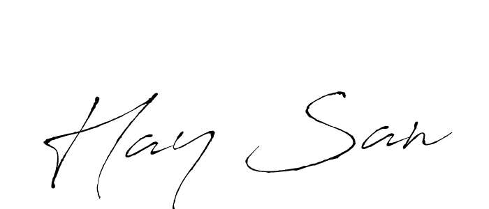 It looks lik you need a new signature style for name Hay San. Design unique handwritten (Antro_Vectra) signature with our free signature maker in just a few clicks. Hay San signature style 6 images and pictures png