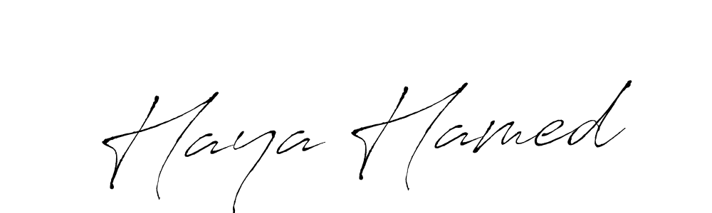 The best way (Antro_Vectra) to make a short signature is to pick only two or three words in your name. The name Haya Hamed include a total of six letters. For converting this name. Haya Hamed signature style 6 images and pictures png