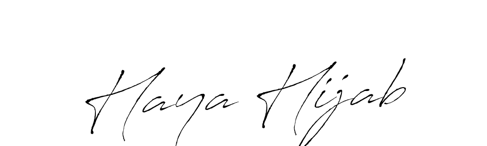 Create a beautiful signature design for name Haya Hijab. With this signature (Antro_Vectra) fonts, you can make a handwritten signature for free. Haya Hijab signature style 6 images and pictures png