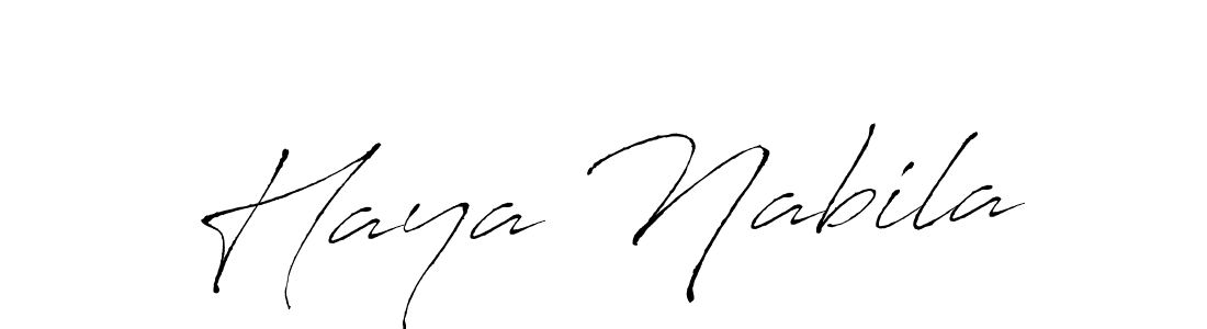 Here are the top 10 professional signature styles for the name Haya Nabila. These are the best autograph styles you can use for your name. Haya Nabila signature style 6 images and pictures png