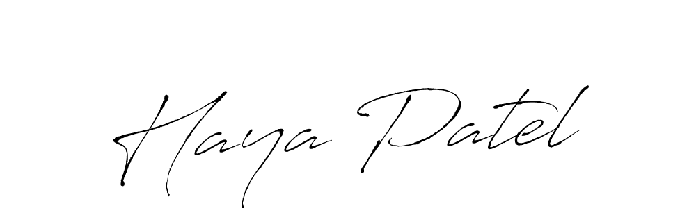 Also we have Haya Patel name is the best signature style. Create professional handwritten signature collection using Antro_Vectra autograph style. Haya Patel signature style 6 images and pictures png