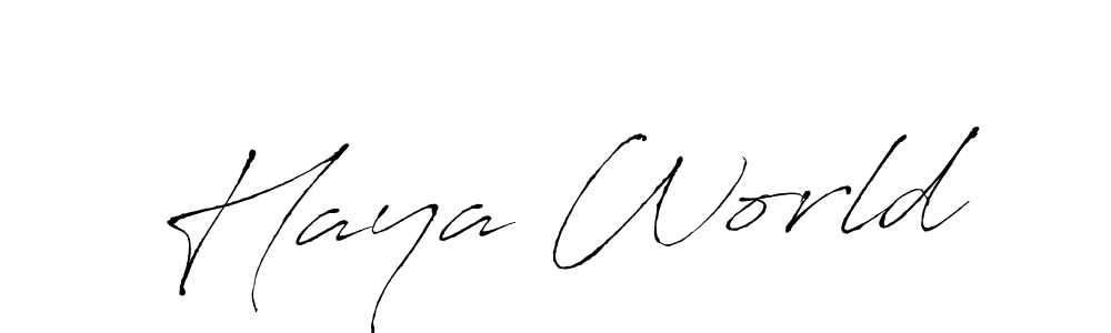 How to Draw Haya World signature style? Antro_Vectra is a latest design signature styles for name Haya World. Haya World signature style 6 images and pictures png