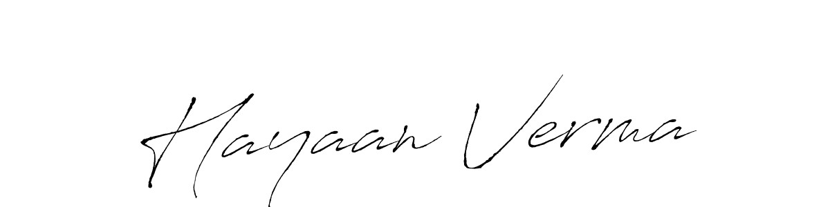 You can use this online signature creator to create a handwritten signature for the name Hayaan Verma. This is the best online autograph maker. Hayaan Verma signature style 6 images and pictures png